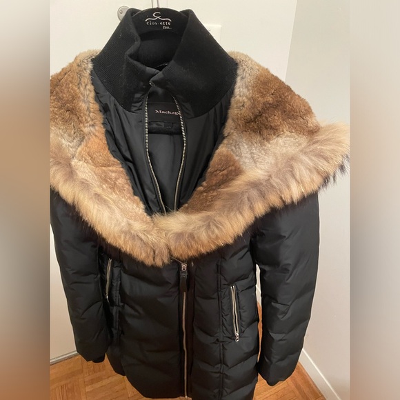 New MACKAGE TRISH down coat with natural fur Signature Collar Size XS - Picture 11 of 16